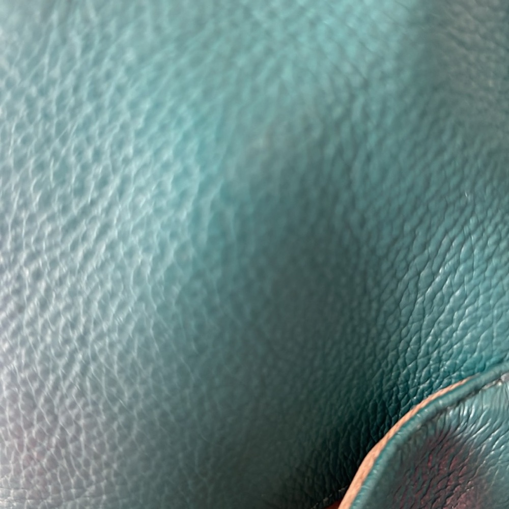Turquoise Coach Purse, EUC - Picture 6 of 9